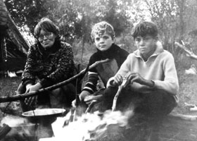 На рыбалке с мамой и будущим партнером по бизнесу