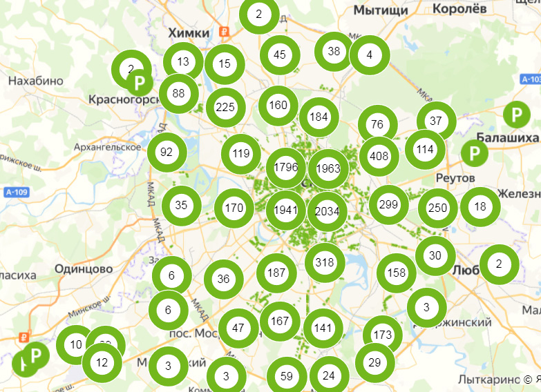 Платные парковки Москвы