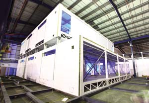 Модульный ЦОД Colt в процессе сборки 